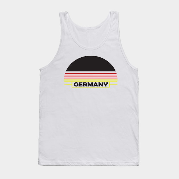 Deutschland Nationalfarben Tank Top by POS